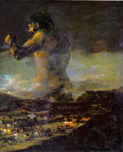 Goya, The colossus, 1808-1812 c., Prado Museum, Madrid
