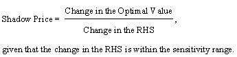 What is a shadow price