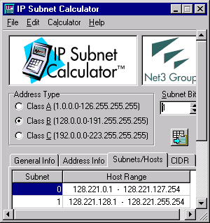 Assignment 5: Subnet Mask calculation