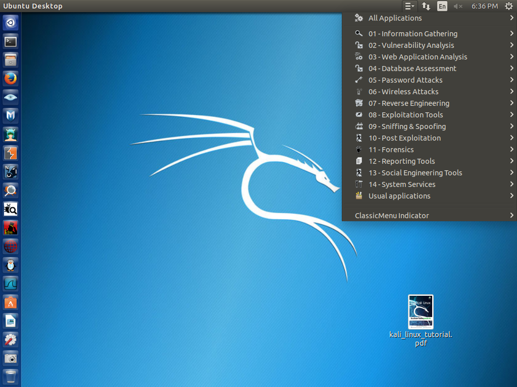 kali linux screenshots