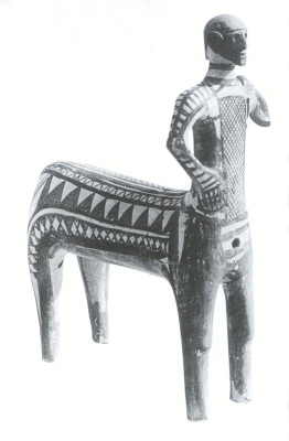 Lefkandi Centaur, c920-900bc, 14" high, Archeological Museum, Eretria