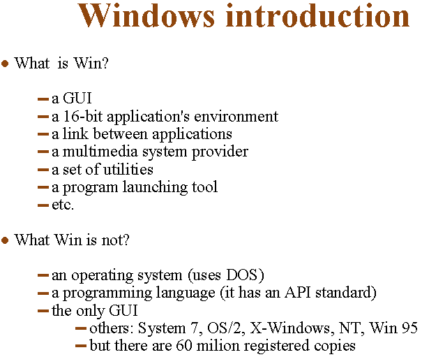 "Windows introduction"