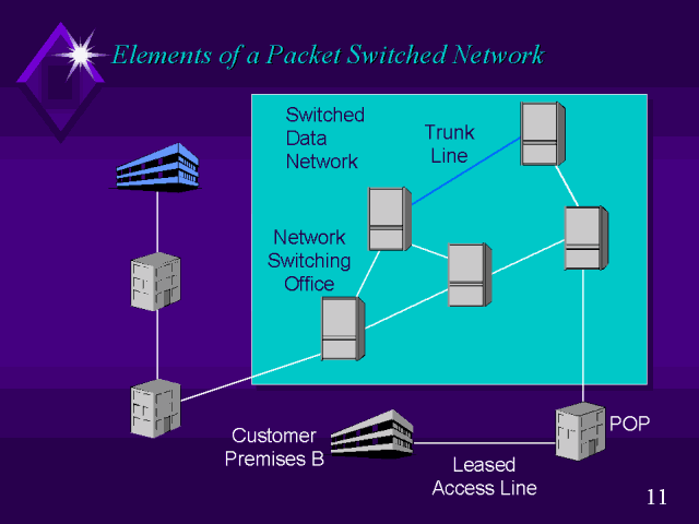Elements of a Packet Switched Network