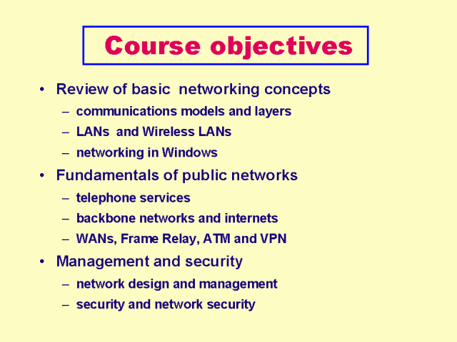 Language Course Objectives