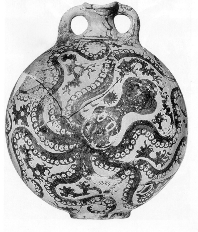 Octopus Jar, Palaikastro, c1500bc, Amphora, 11" high Archeological Mus...