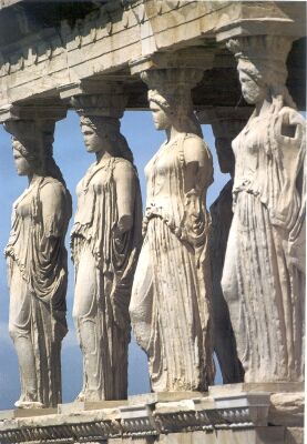 Caryatids, Erechtheion, 406bc, Athenian Acropolis