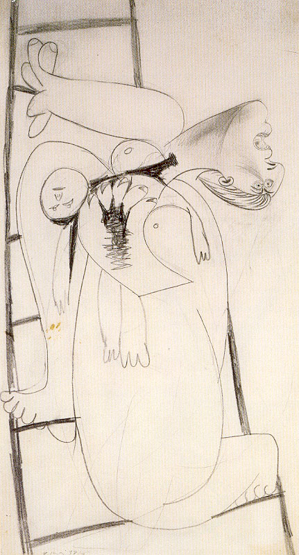 Picasso, Mother with Dead Child on Ladder, 45.5 x 24 cm