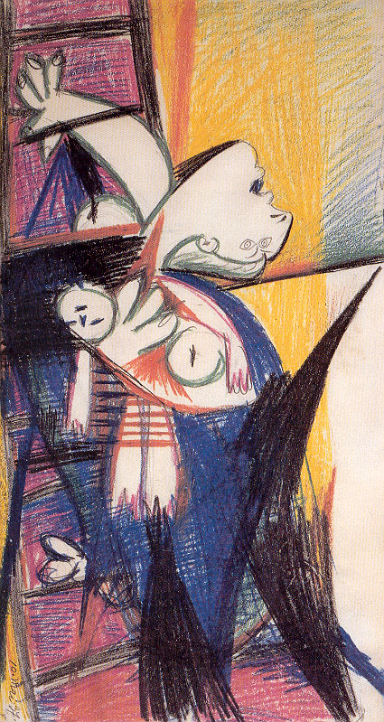 Picasso, Mother with Dead Child on Ladder, 45.5 x 24.5 cm