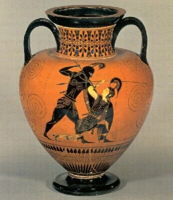 Achilles confronting the Amazon Queen, , 