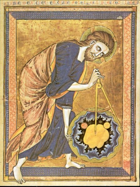 God as geometer, 13th century, 