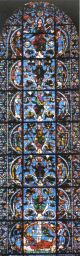 The Tree of Jesse, ancestors of Christ, mid-12th century, Chartres Cathedral lancet stained glass window
