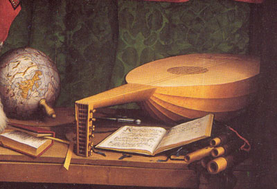 Holbein, The Ambassadors, 1533, navigation instruments
