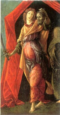 Botticelli, Judith Leaving the Tent of Holofernes, c.1495-1500