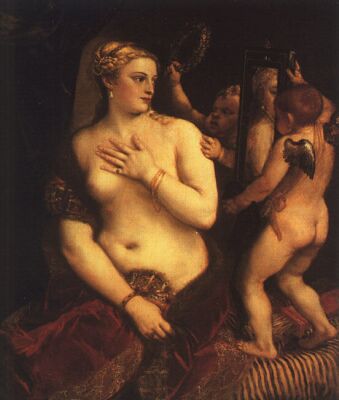 Titian, Venus with a Mirror, 1555, National Gallery of Art