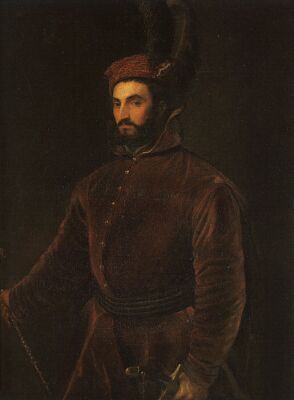 Titian, Portrait of Ippolito de Medici, Pitti Palace, Florence
