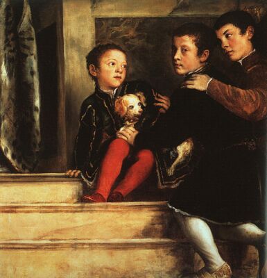 Titian, Votive Portrait of the Vendramin Family, 1547, National Gallery, London