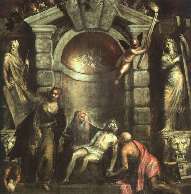 Titian, Entombment (Piet), 1576, Accademia Gallery, Venice