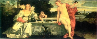 Titian, Sacred and Profane Love, 1515 c., Galleria Borghese