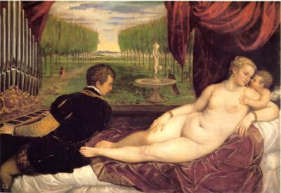 Titian, Venus with Love and Music, The Prado
