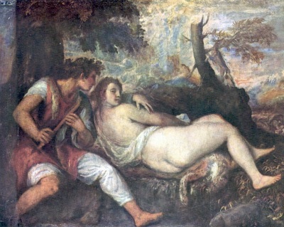 Titian, Angelica and Medor