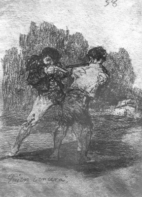 Goya, Who will win? 1824-1828, Journal Album G #58