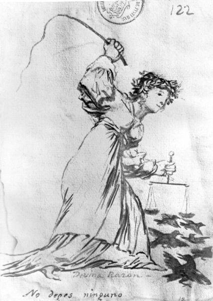 Goya, Divine Reason. Dont spare one of them, 1820-24, Album c, #122