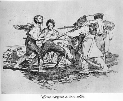With reason or without, Goya, Disasters of War 2, 1810