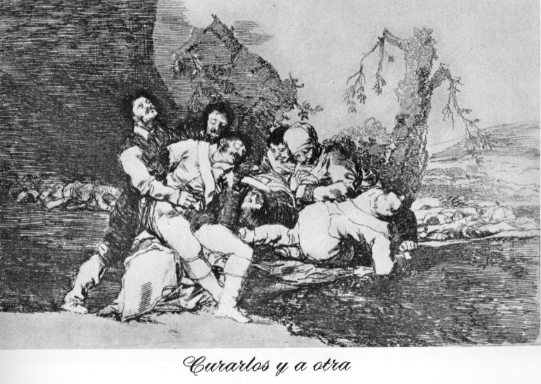 Look after them, and then turn to the others, Goya, Disasters of War 20