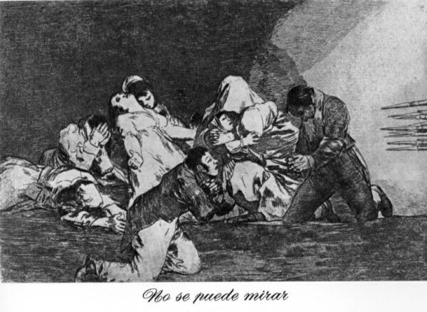 One cannot look at this, Goya, Disasters of War 26