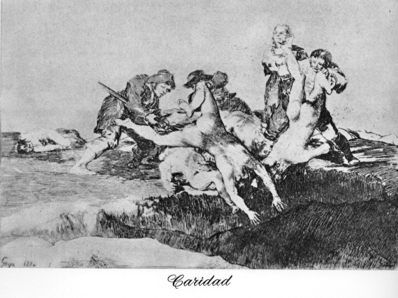 Charity, Goya, Disasters of War 27
