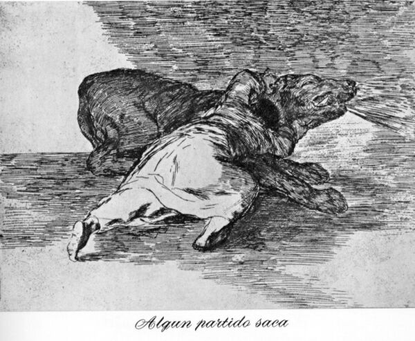 Unequal combat, Goya, Disasters of War 40