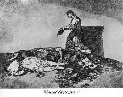 Cruel suffering, Goya, Disasters of War 48