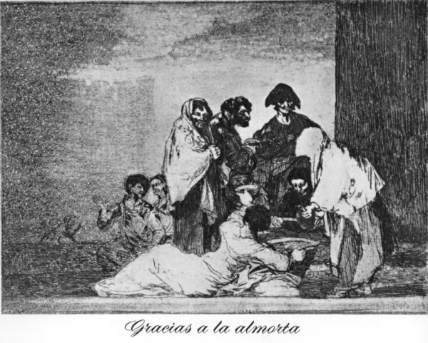 They will not arrive in time, Goya, Disasters of War 52
