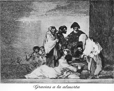 Thanks to the chick-pea, Goya, Disasters of War 51