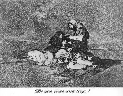 What is the use of a single cup?, Goya, Disasters of War 59