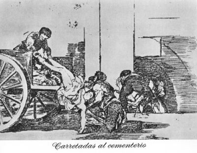 Cartloads for the cemetery, Goya, Disasters of War 64