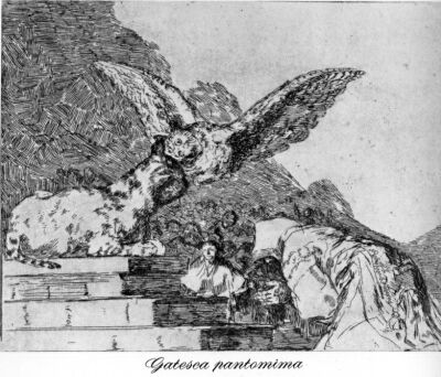 Cat's pantomime, Goya, Disasters of War 73