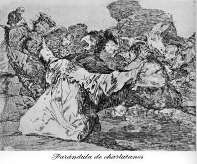 The trickery of charlatans, Goya, Disasters of War 75
