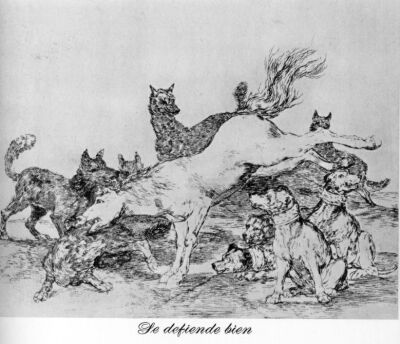 He defends himself well, Goya, Disasters of War 78