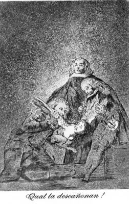 Goya, How they pluck her! Capricho 20