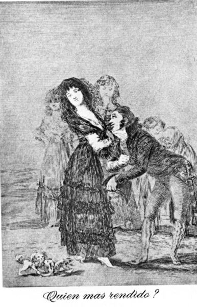 Goya, Which of the two is the more bored? Capricho 26
