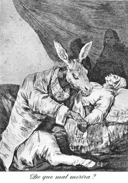 Goya, What will he die of? Capricho 39