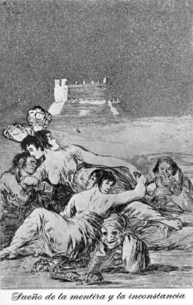 Goya, Dream of falsehood and inconstancy, Capricho 81